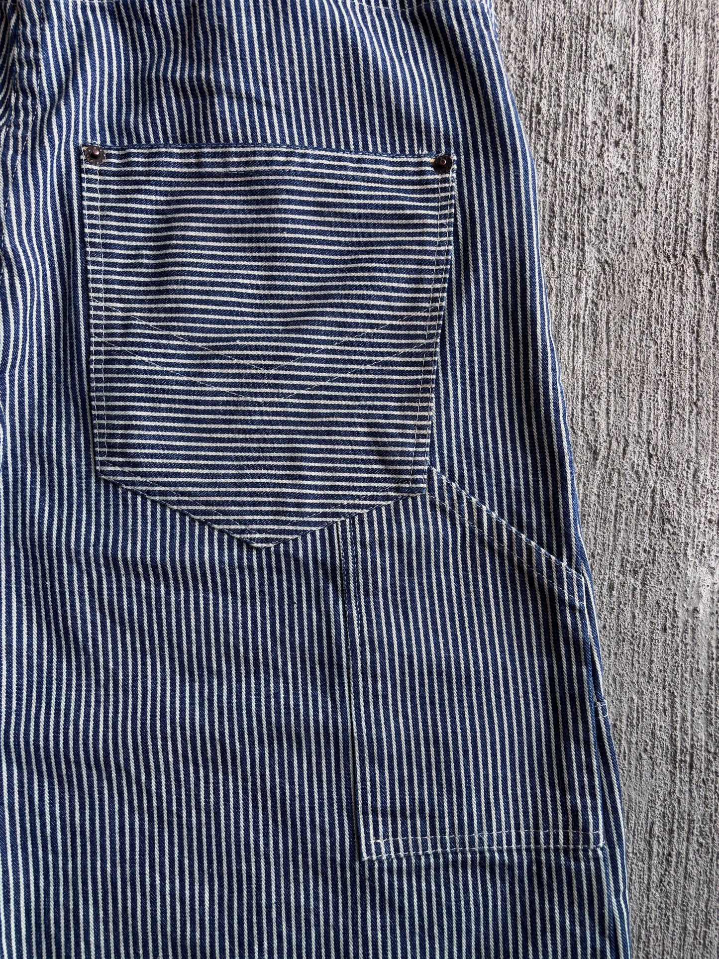 1:1 Hickory Stripped Double Knee Long Shorts (32" x 14")
