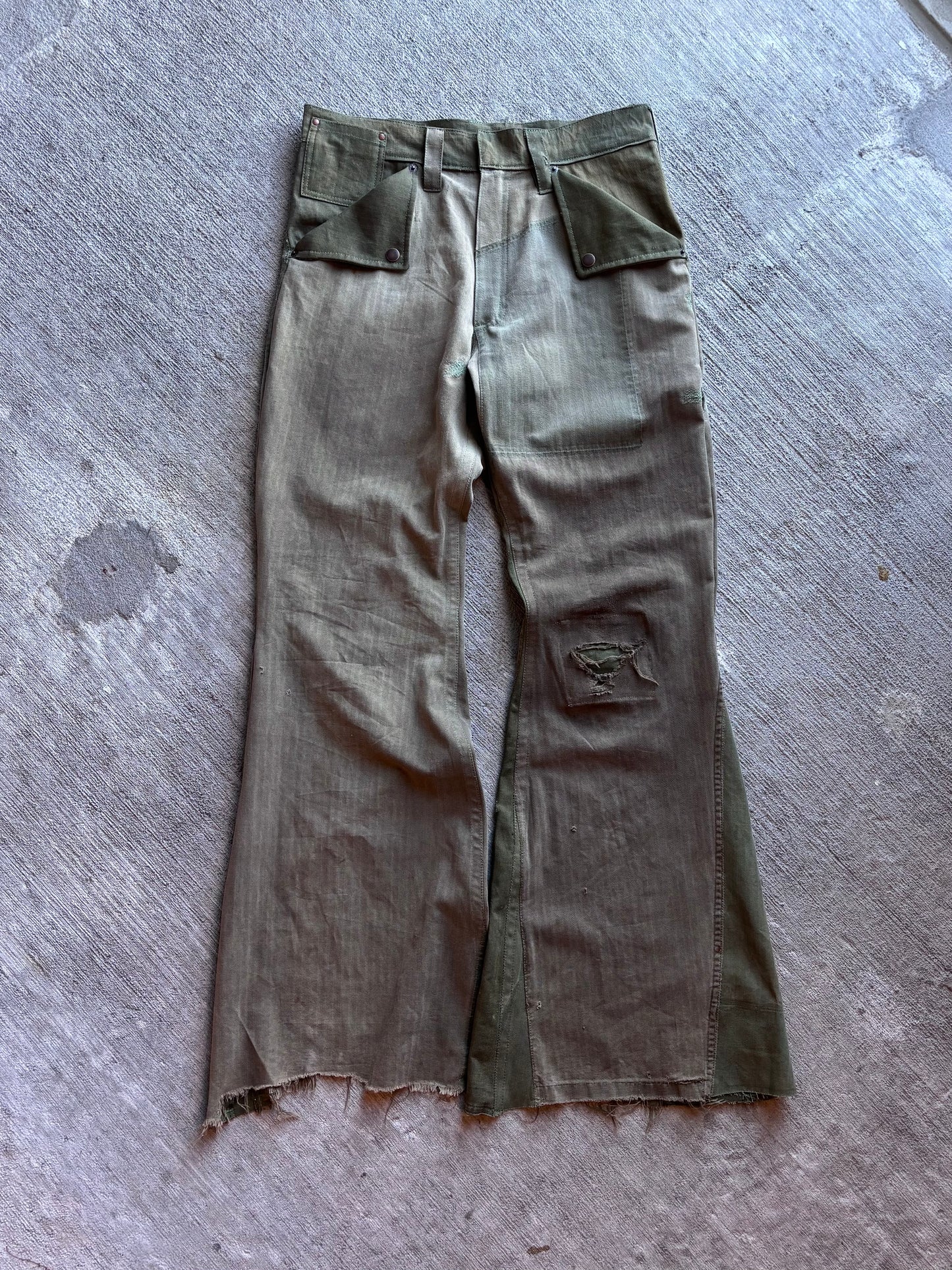 1:1 40s HBT Signature Cut Flared Pants (32" x 34")