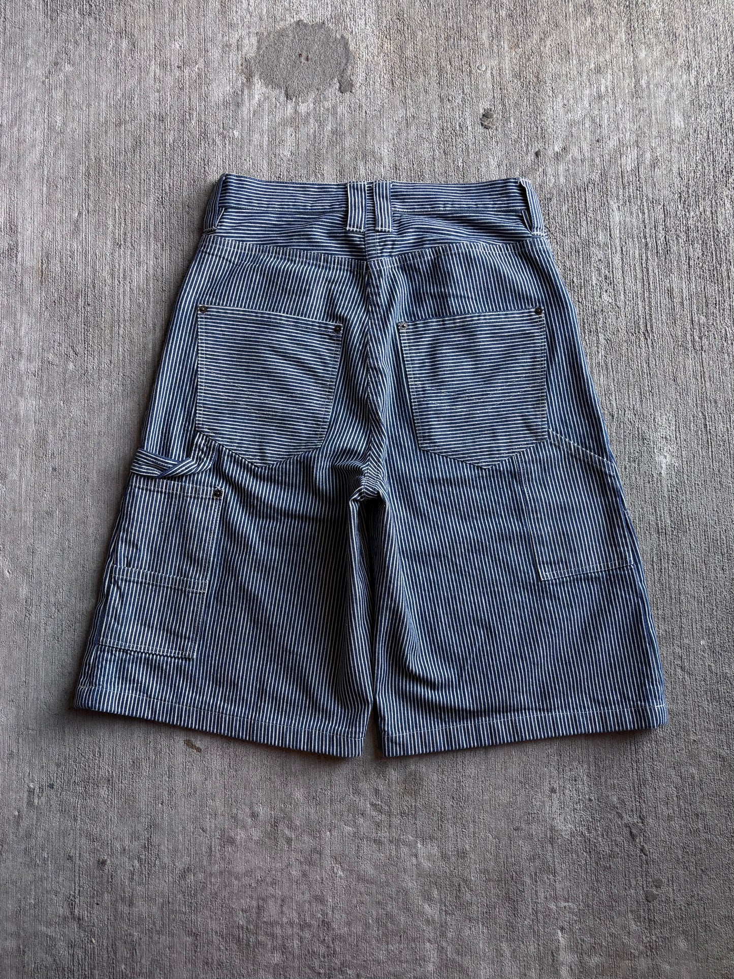 1:1 Hickory Stripped Double Knee Long Shorts (32" x 14")