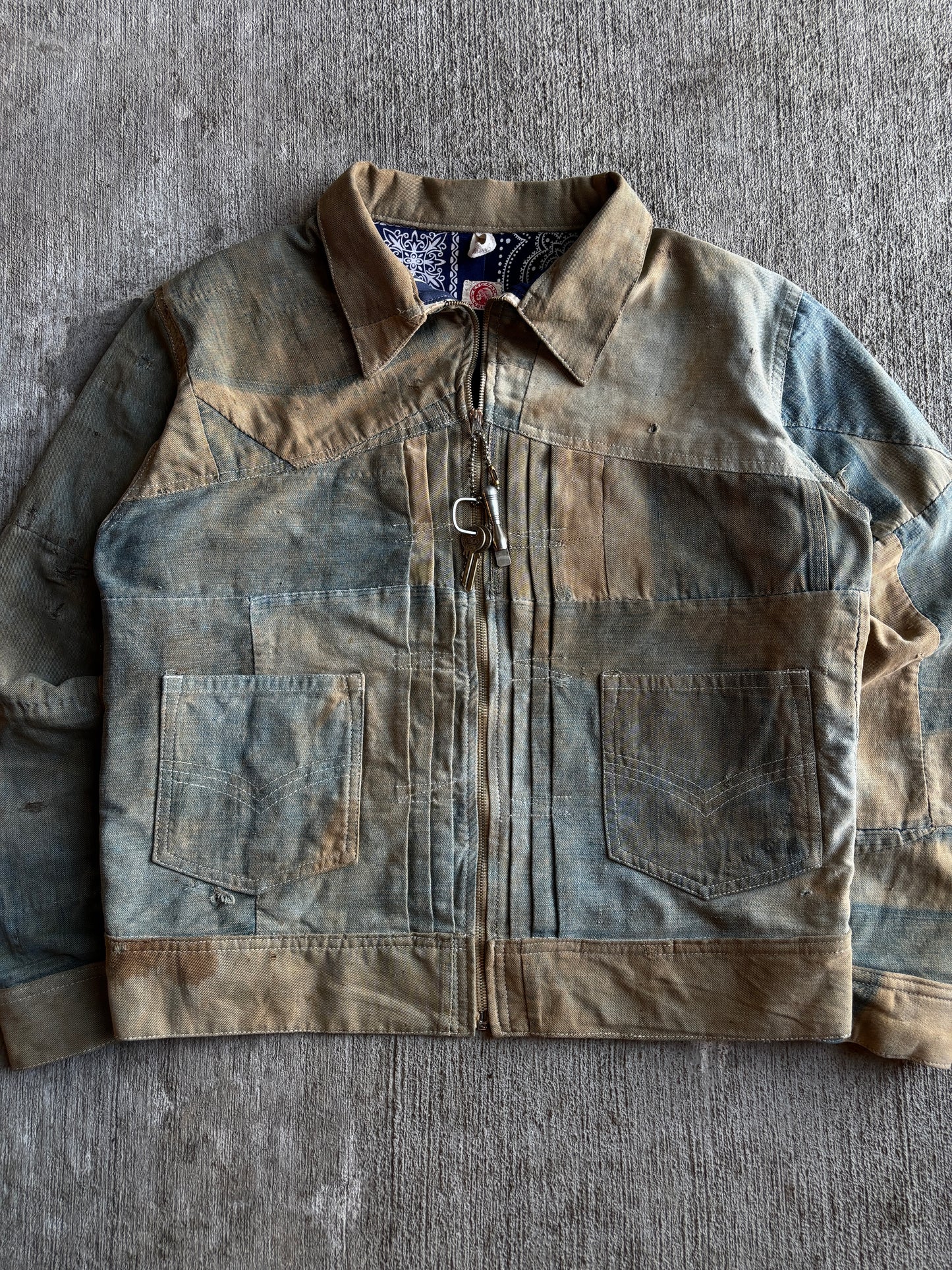1:1 Denim Quilt Buccaroo Jacket (L)