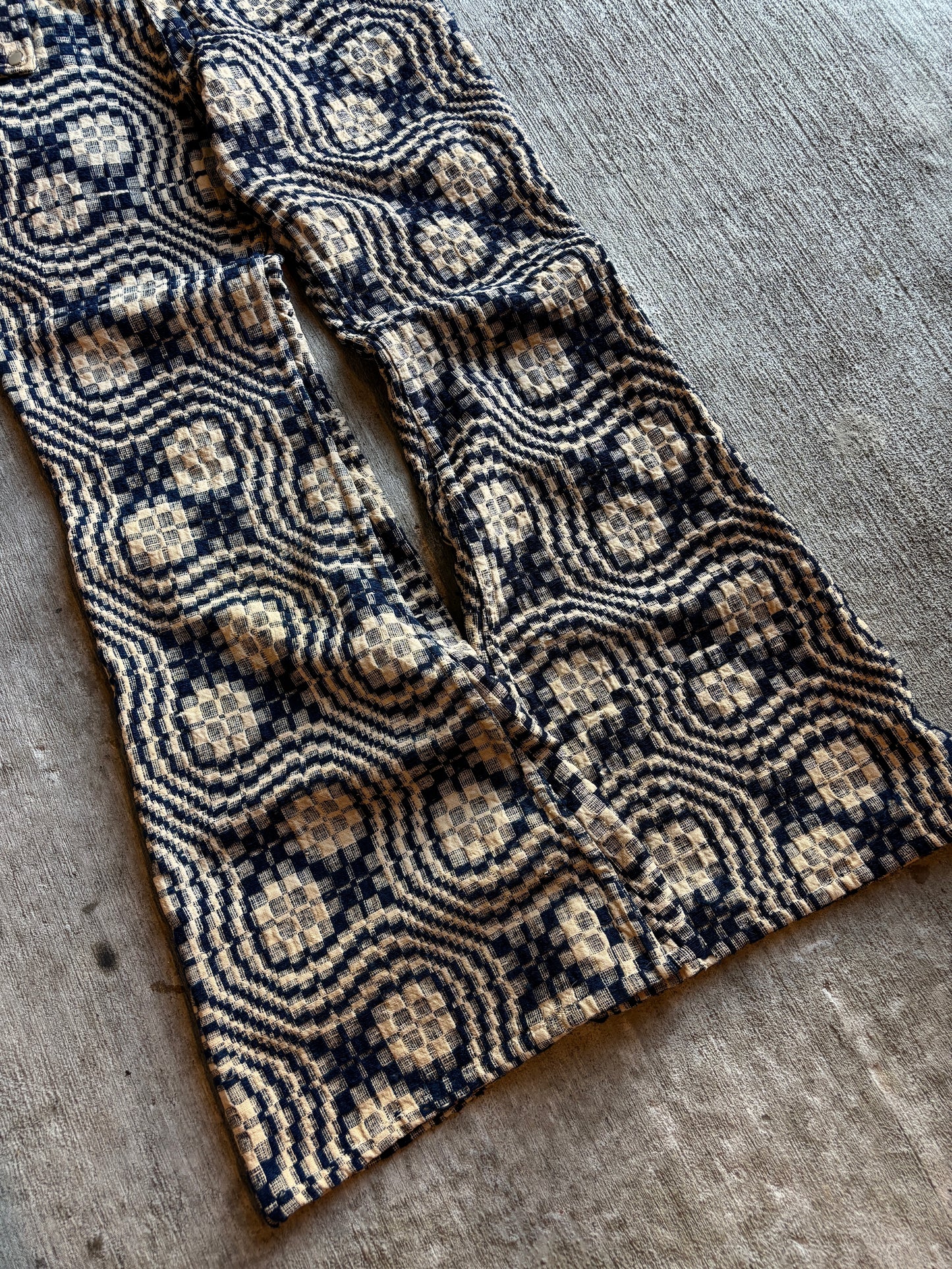 1:1 1800s Coverlet Signature Cut Flared Pants (34" x 37")