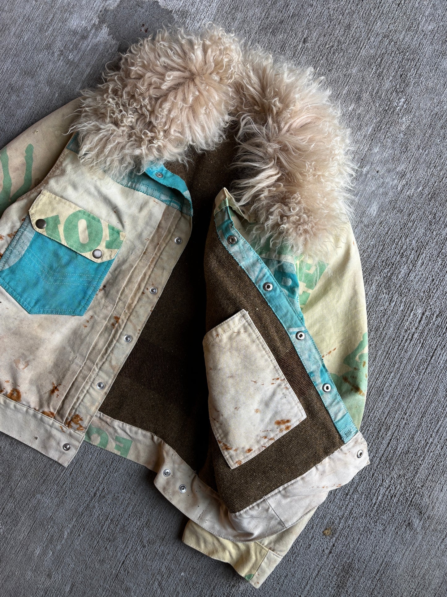 1:1 Farm Umbrella T2 Style Shearling Jacket (L)