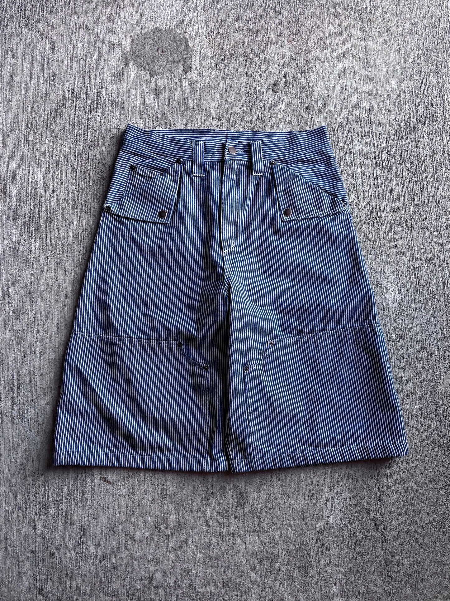 1:1 Hickory Stripped Double Knee Long Shorts (32" x 14")