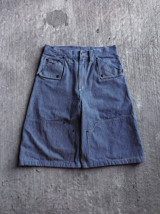 1:1 Hickory Stripped Double Knee Long Shorts (32" x 14")