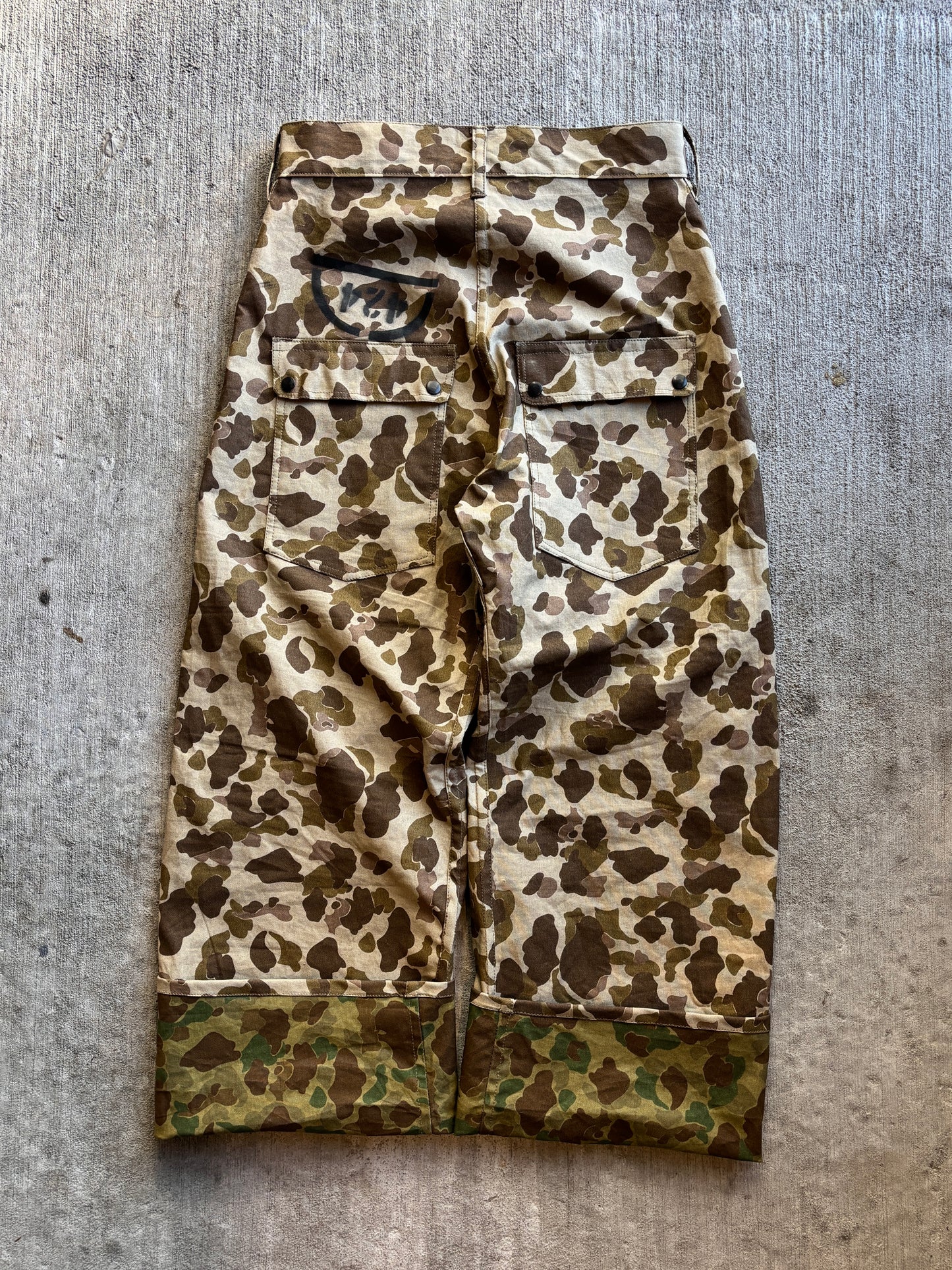 1:1 WWII Frogskin Camouflage Fatigue Pants (34" x 32")
