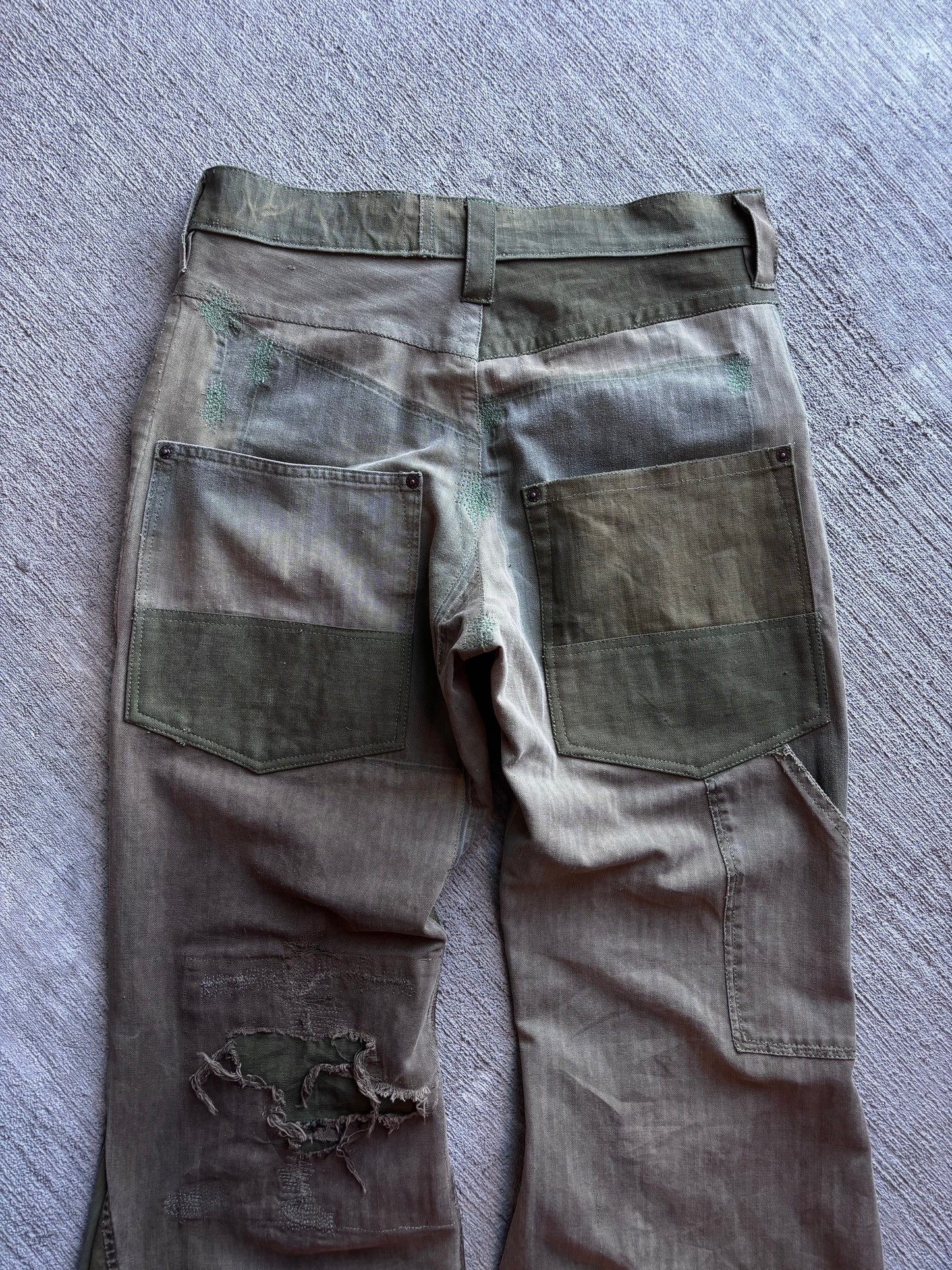 1:1 40s HBT Signature Cut Flared Pants (32" x 34")