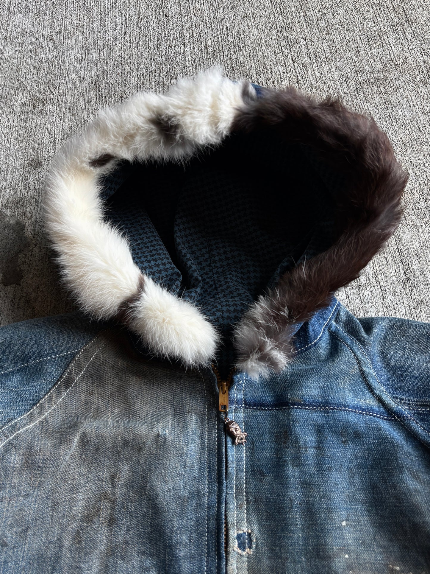 1:1 Farm Denim Hooded Jacket (XL)