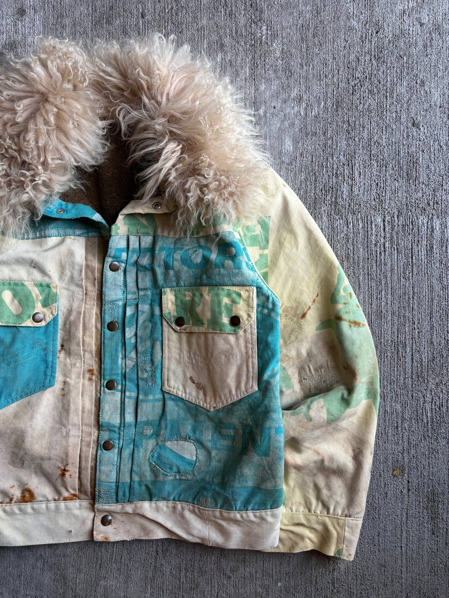 1:1 Farm Umbrella T2 Style Shearling Jacket (L)