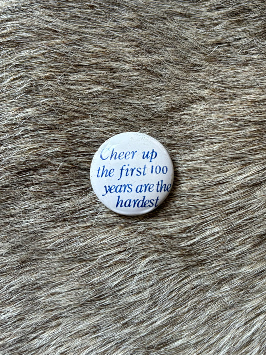 Cheer Up The First 100 Years Are The Hardest Pin