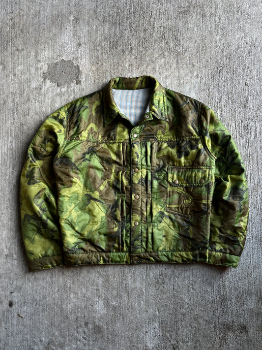 1:1 Woodland Camo Poncho Liner T1 Jacket (L)