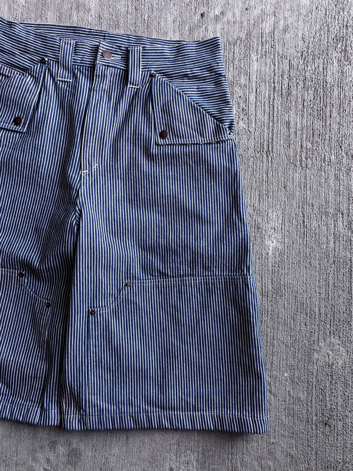 1:1 Hickory Stripped Double Knee Long Shorts (32" x 14")