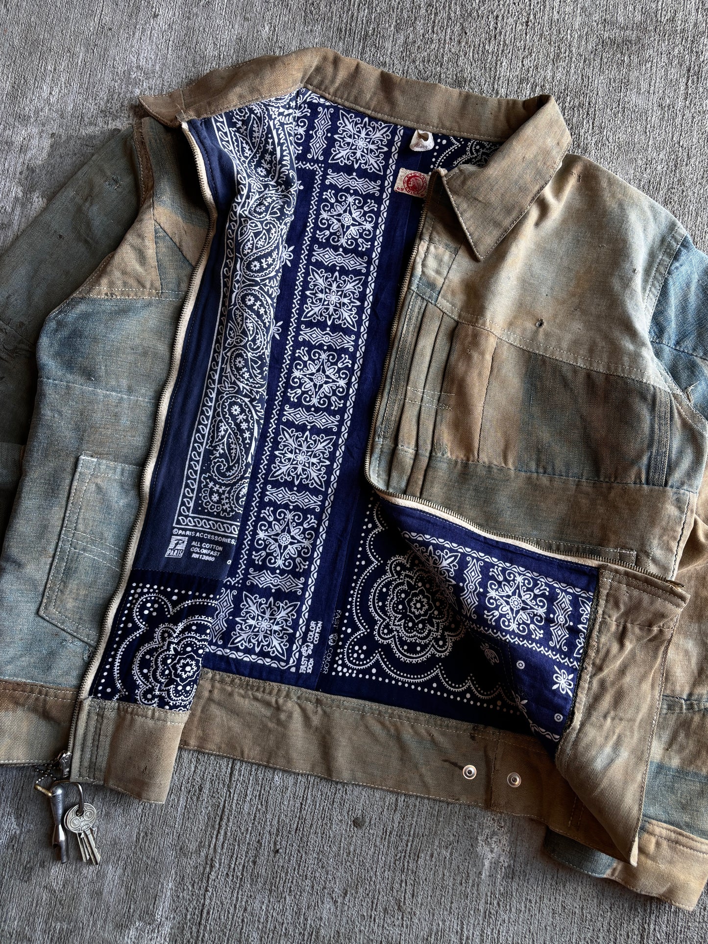 1:1 Denim Quilt Buccaroo Jacket (L)