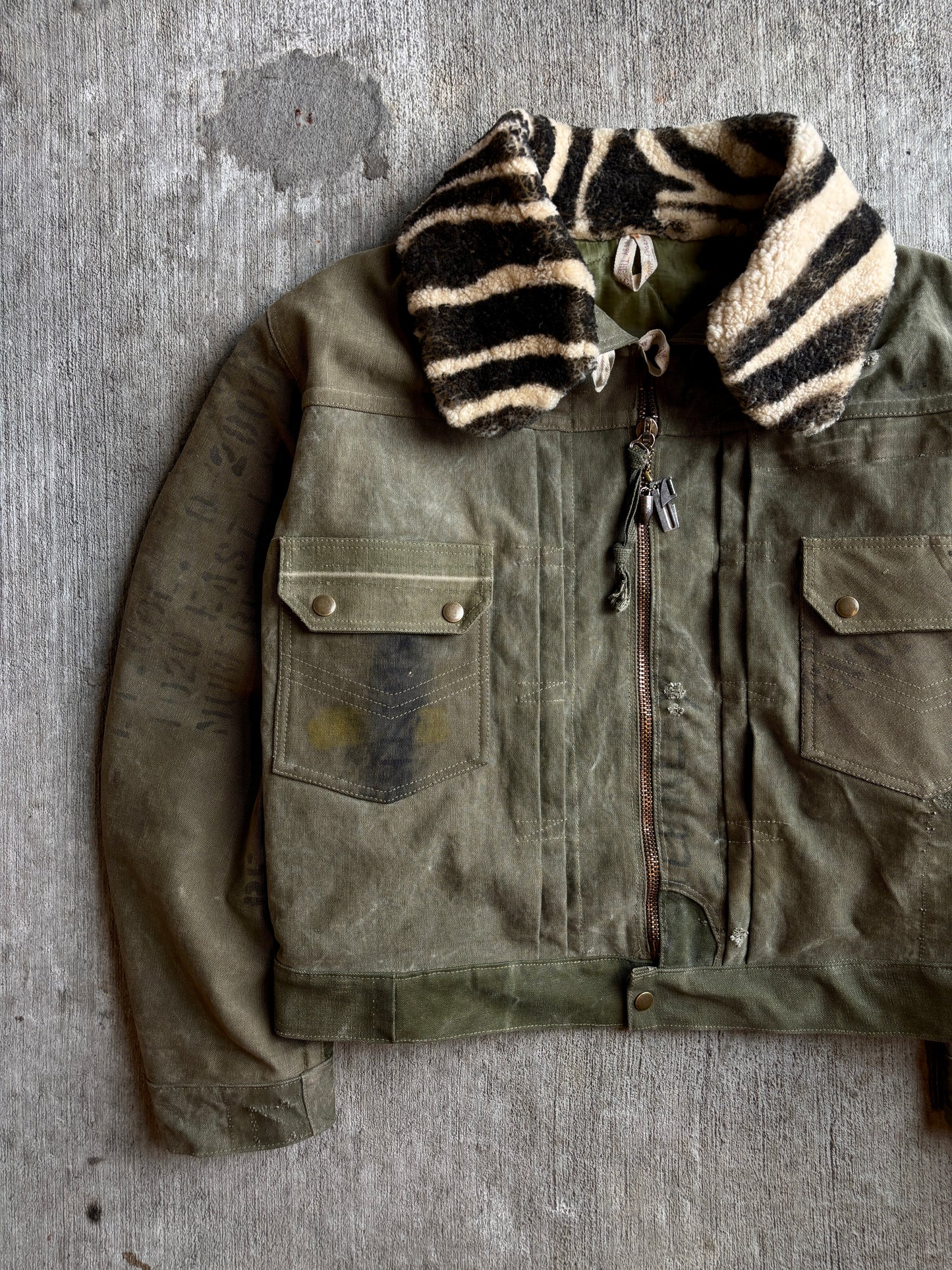 1:1 Military Canvas T2 Style Flight Jacket (XL)