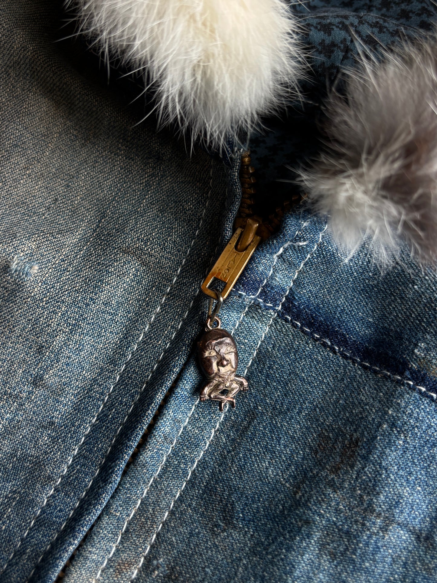 1:1 Farm Denim Hooded Jacket (XL)