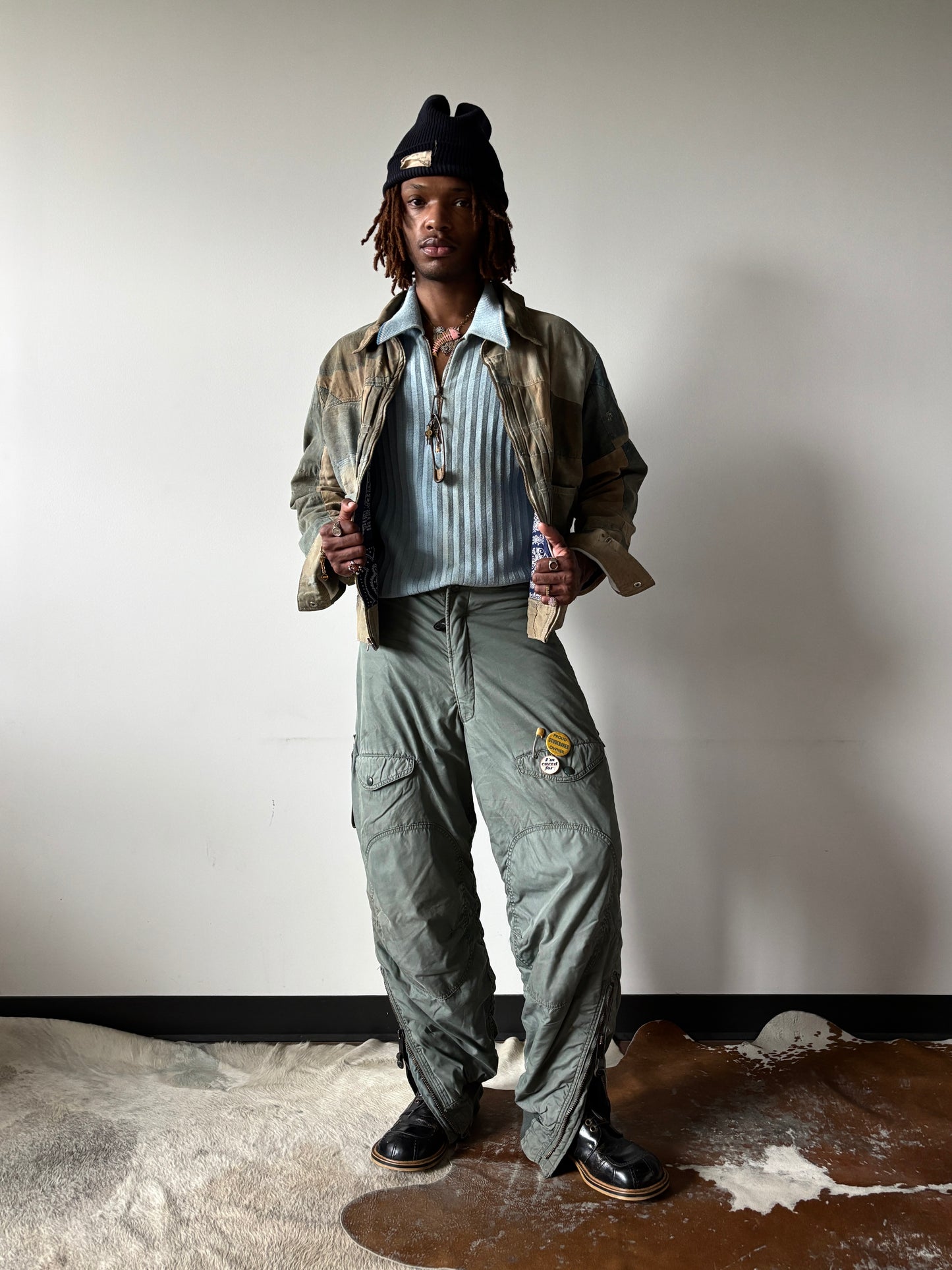 1:1 Denim Quilt Buccaroo Jacket (L)