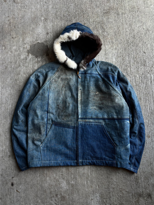 1:1 Farm Denim Hooded Jacket (XL)