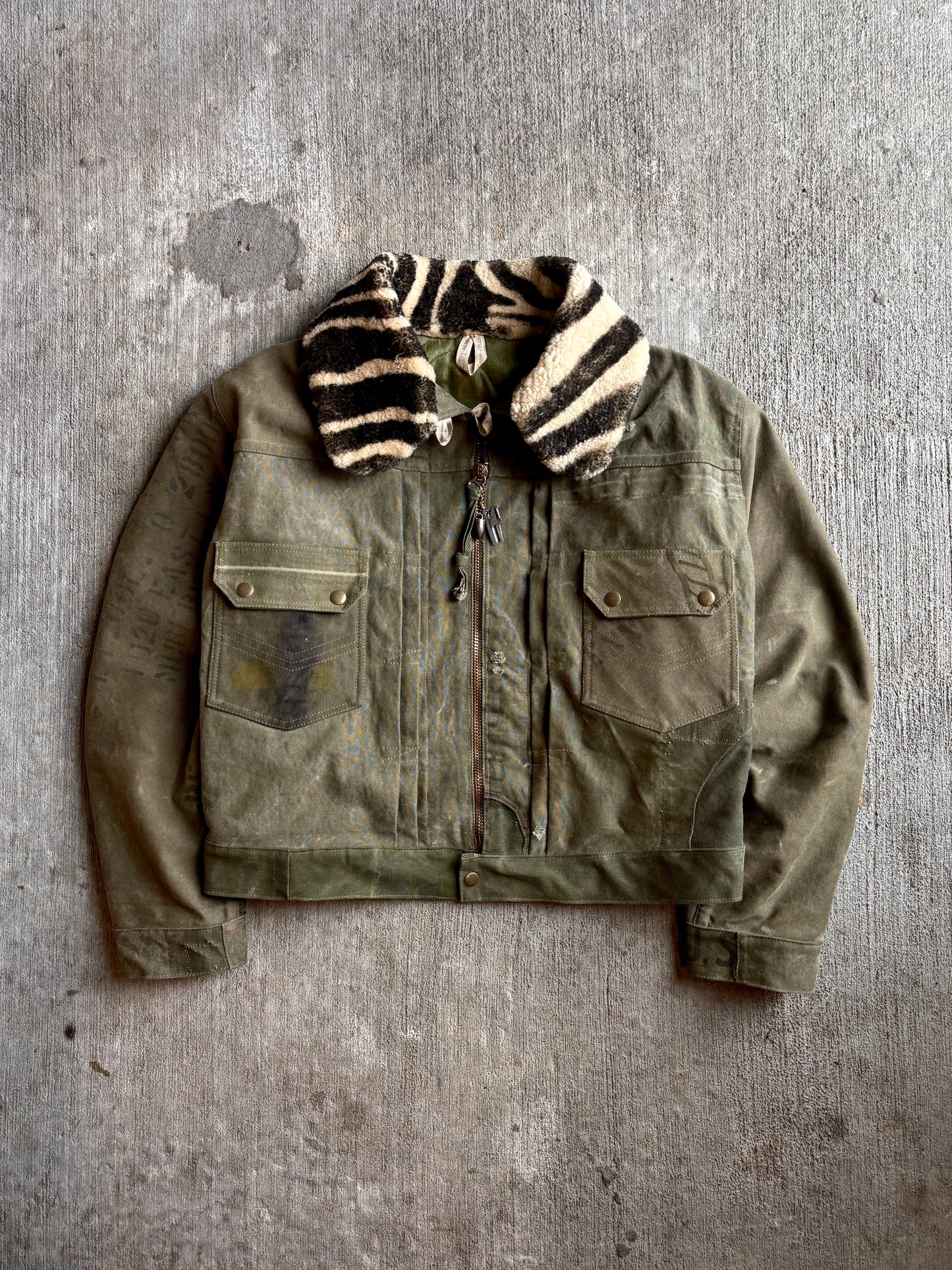 1:1 Military Canvas T2 Style Flight Jacket (XL)