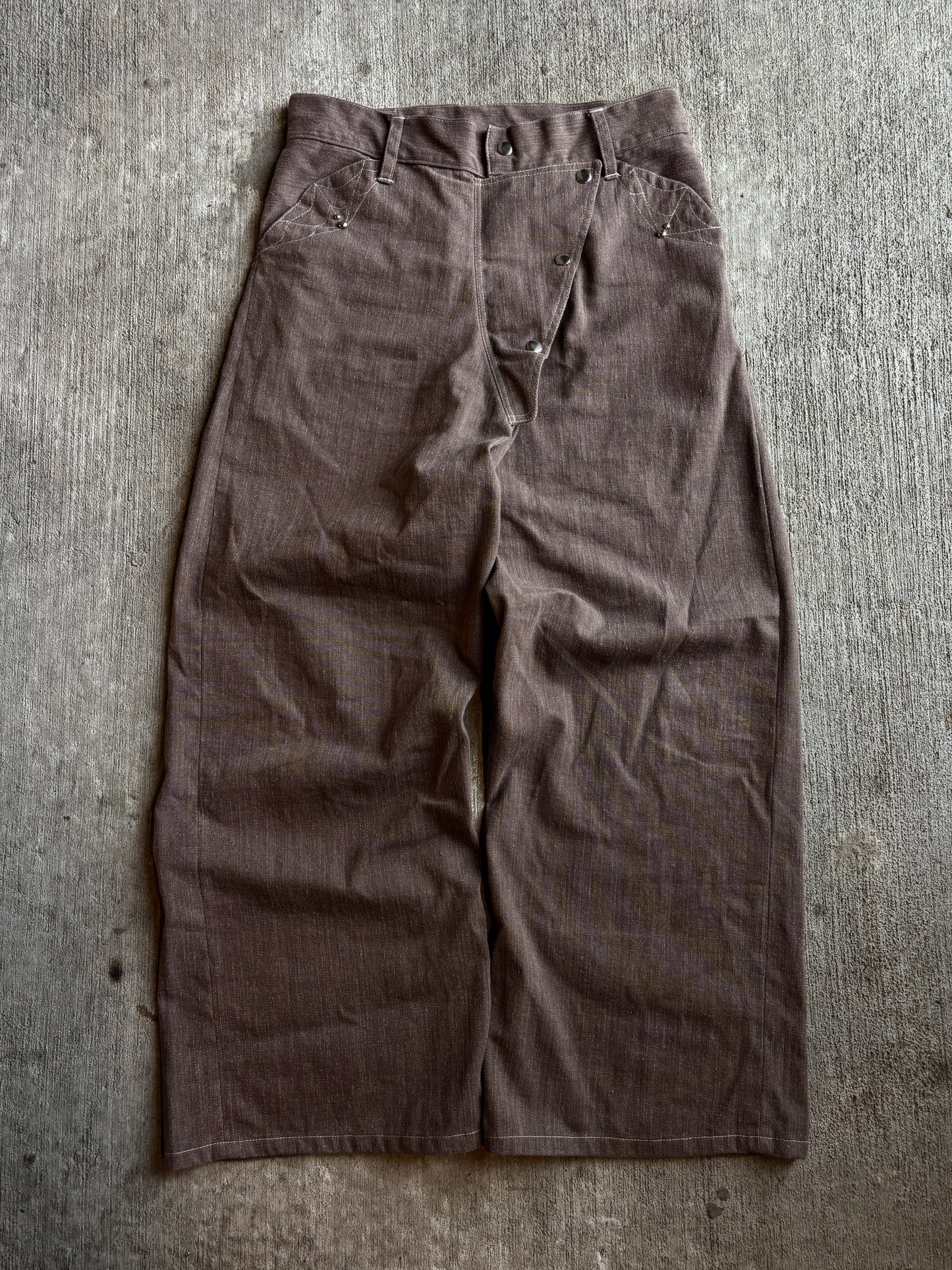 1:1 Spider Web Wide Leg Fireman Pants (34" x 30")