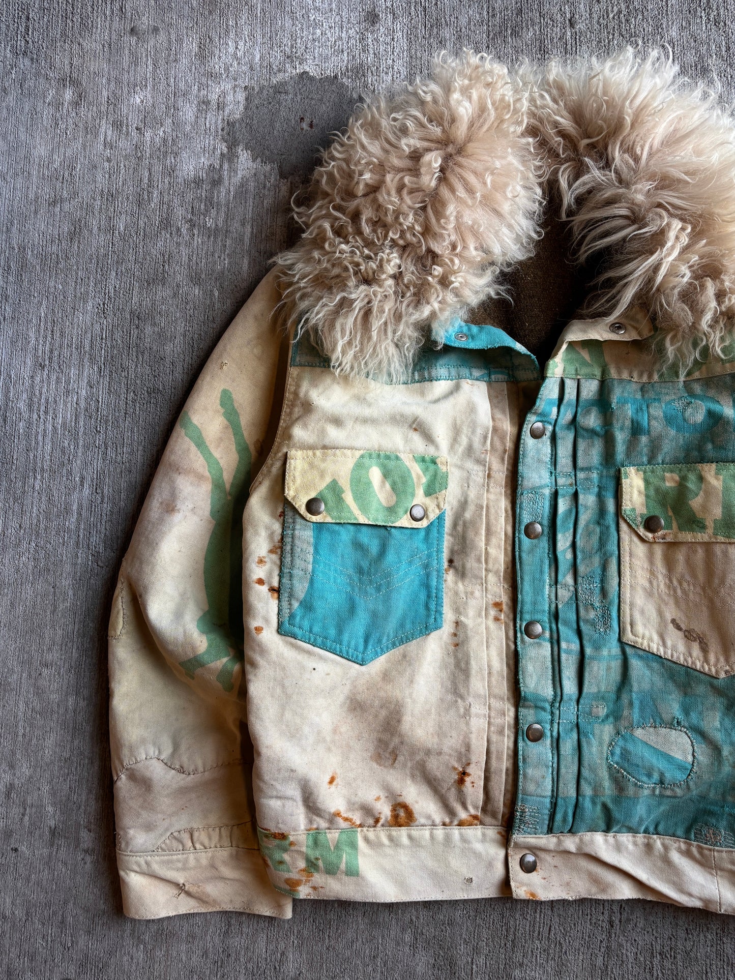 1:1 Farm Umbrella T2 Style Shearling Jacket (L)