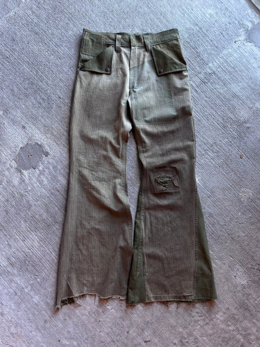 1:1 40s HBT Signature Cut Flared Pants (32" x 34")