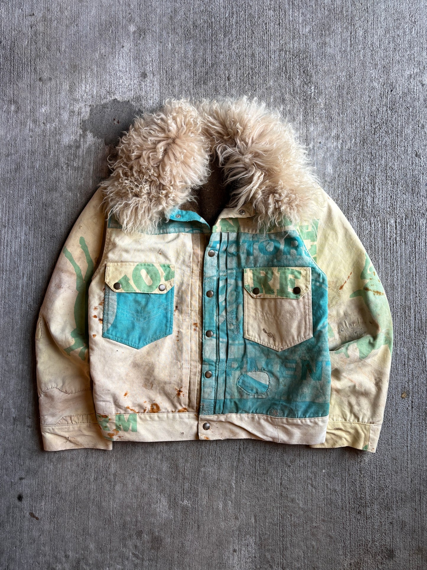 1:1 Farm Umbrella T2 Style Shearling Jacket (L)