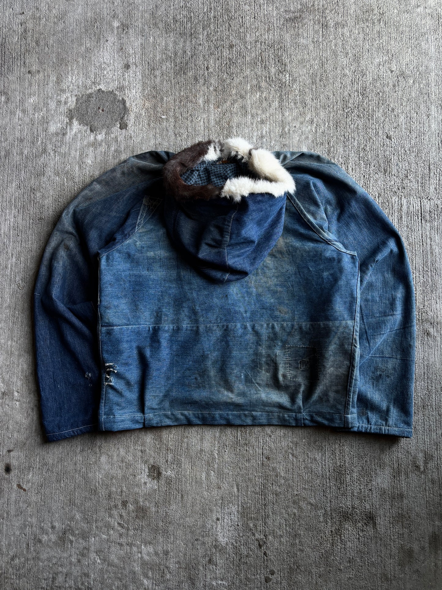 1:1 Farm Denim Hooded Jacket (XL)