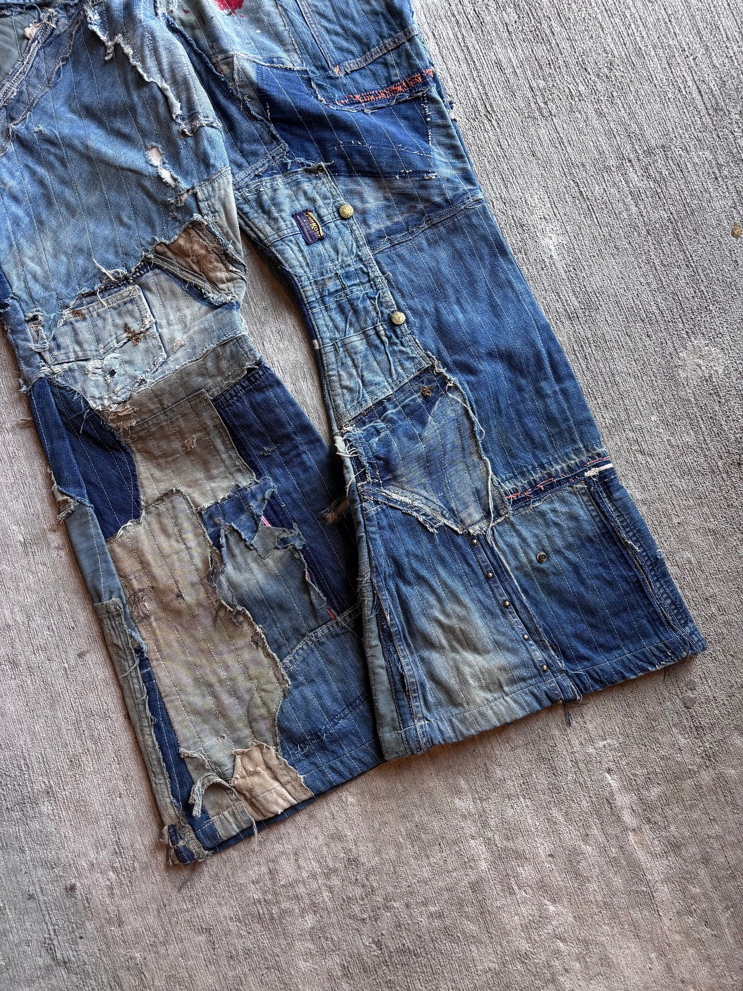 1:1 Denim 'Crust' Signature Flare Pants (34" x 33")
