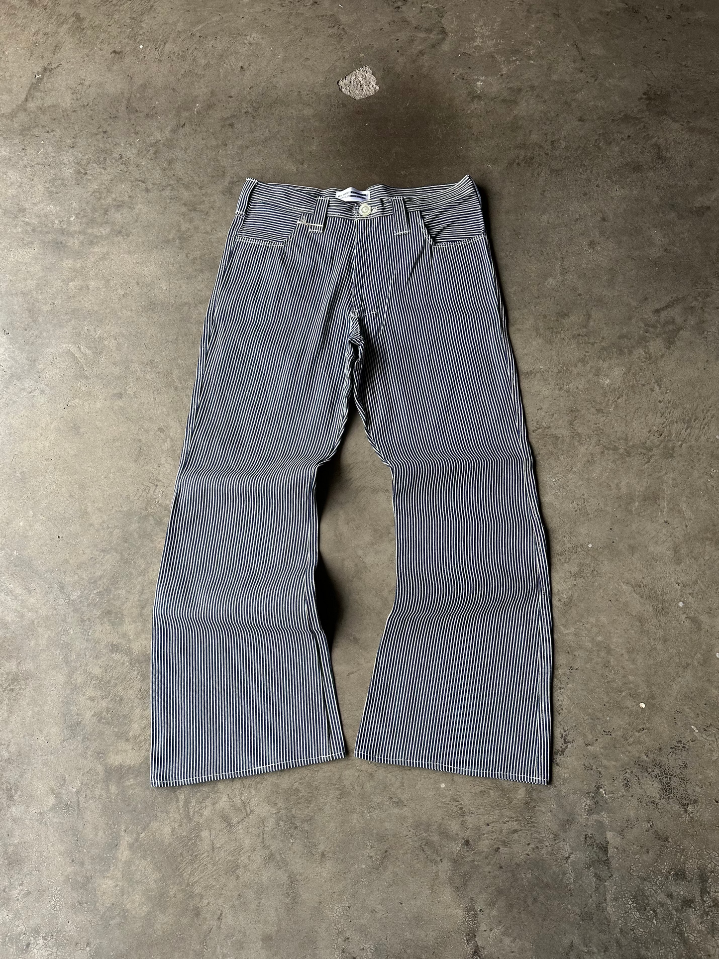 1:1 Hickory Stripped Flared Pants (34" x 32")