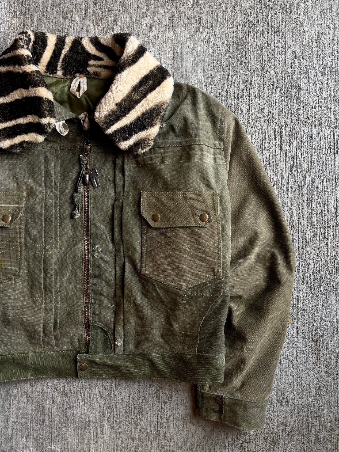 1:1 Military Canvas T2 Style Flight Jacket (XL)