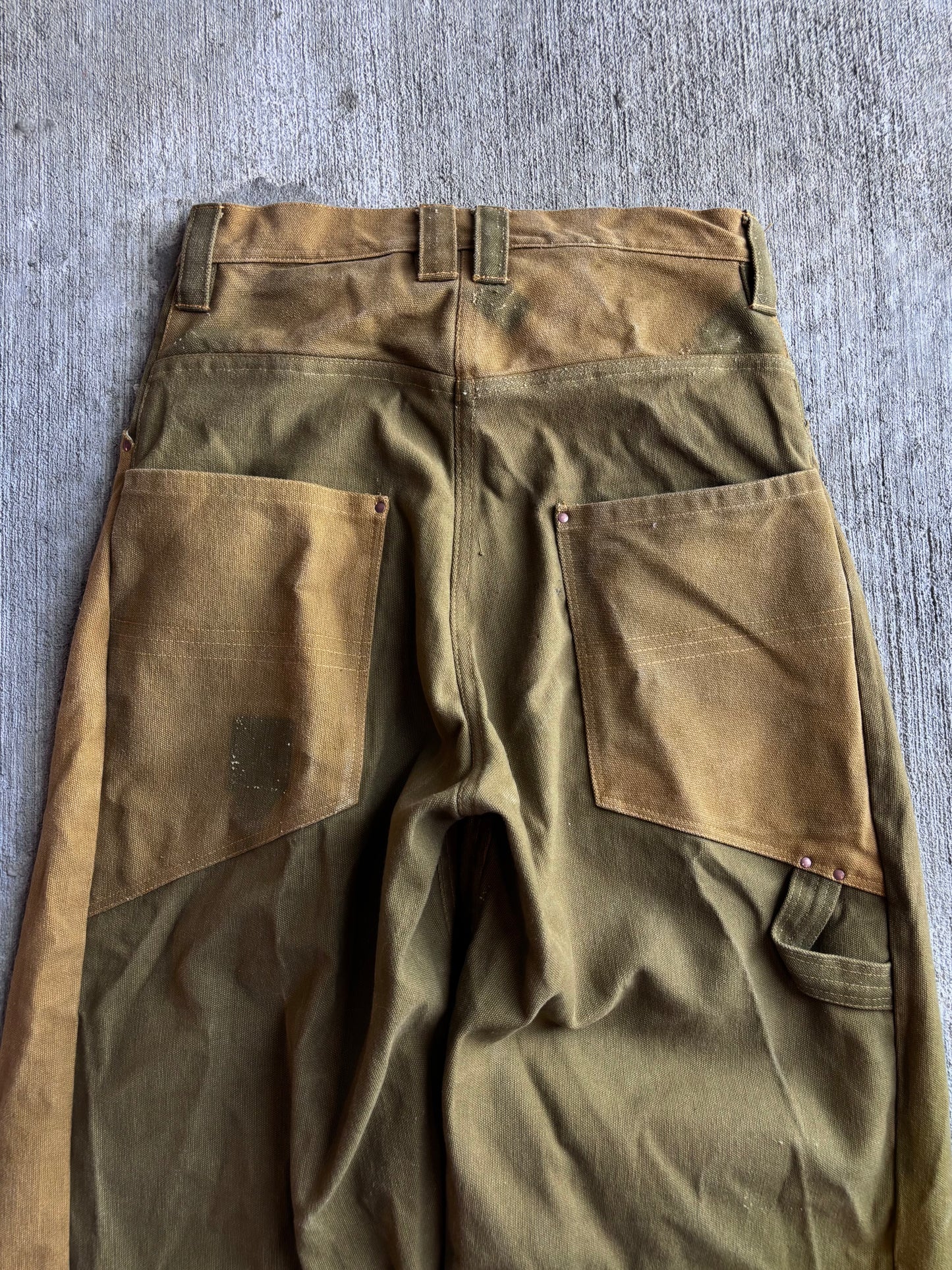 1:1 Pleated Duck Canvas Barrel Leg Pants (32" x 31")