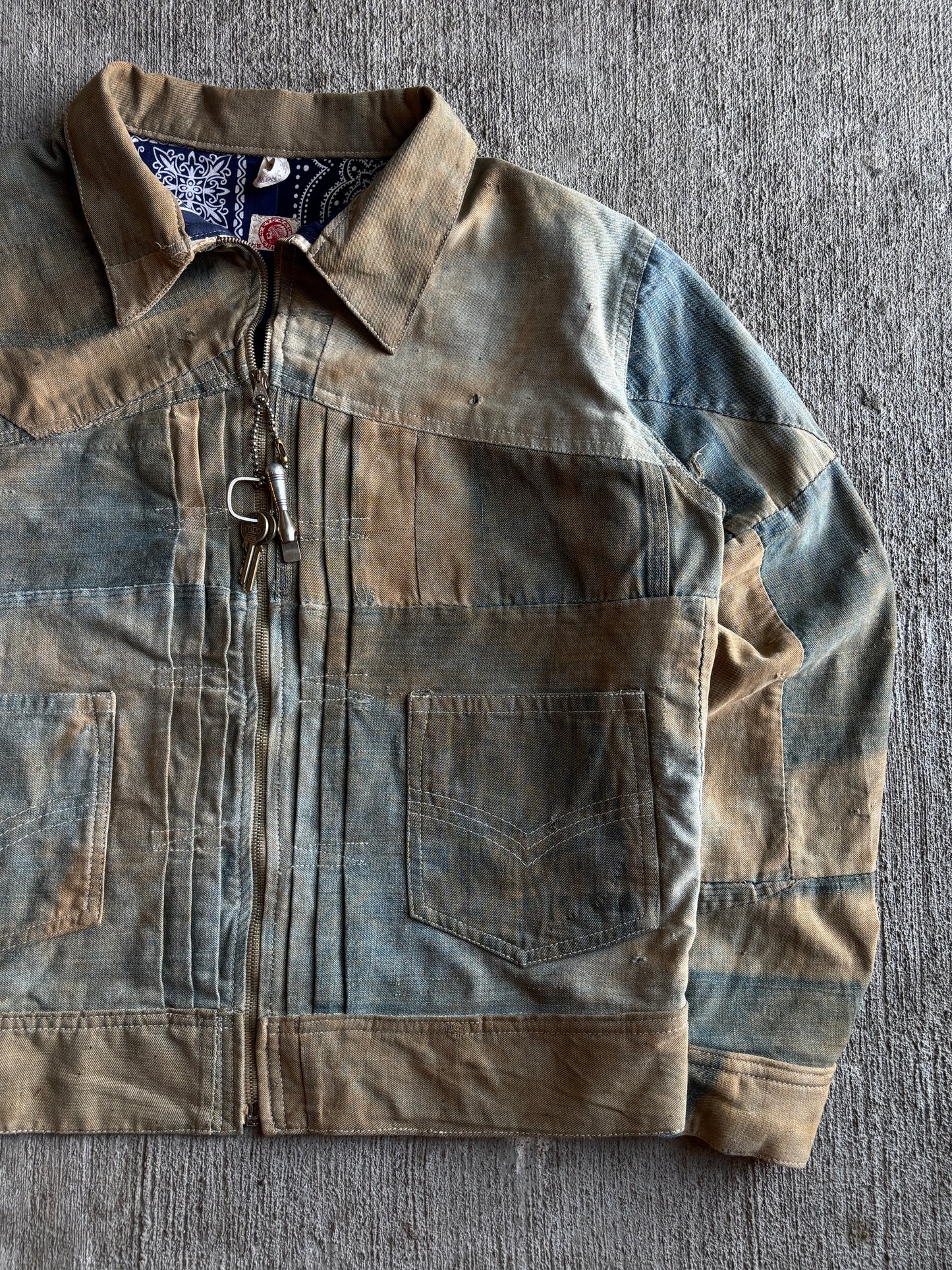 1:1 Denim Quilt Buccaroo Jacket (L)