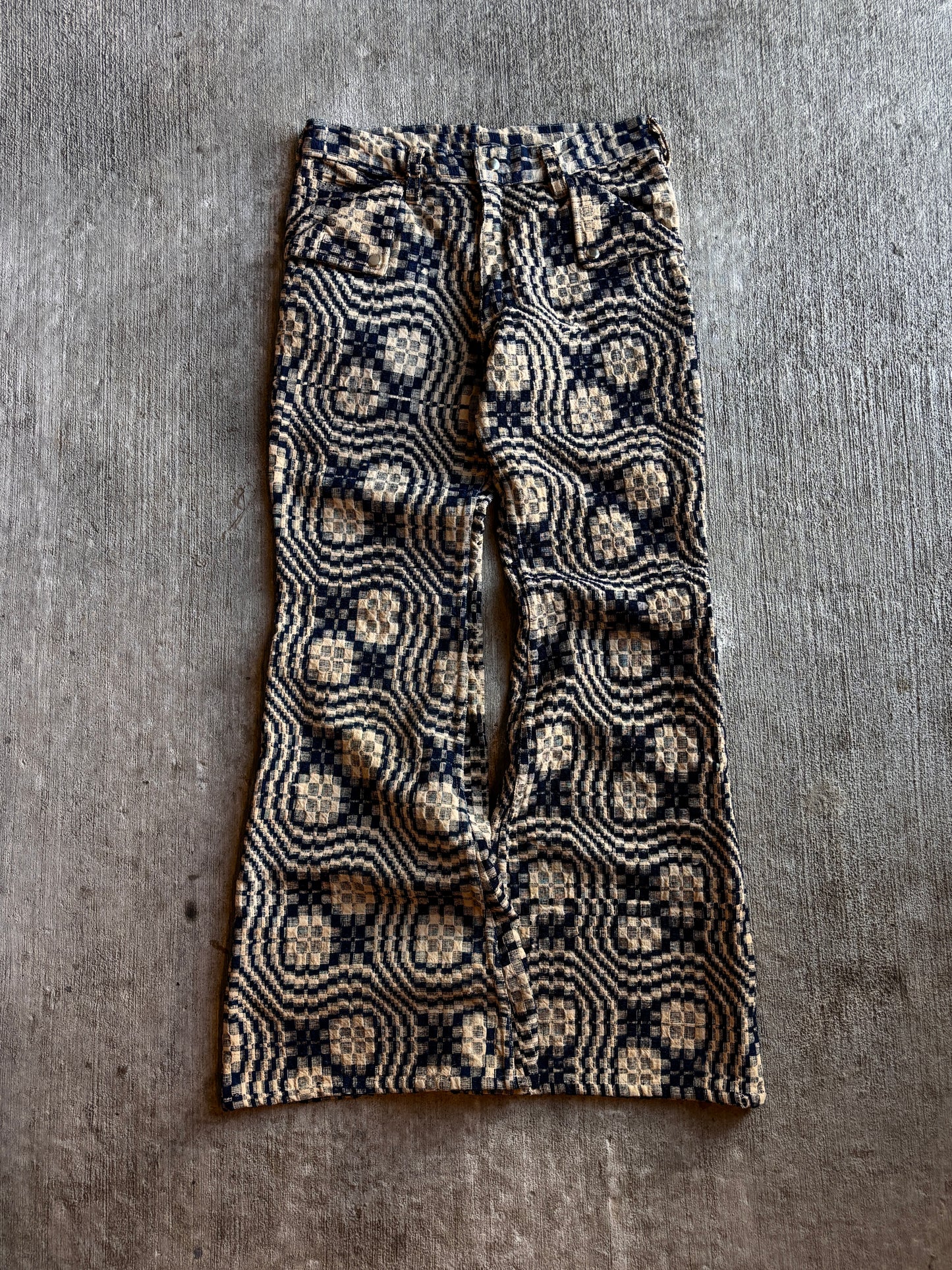 1:1 1800s Coverlet Signature Cut Flared Pants (34" x 37")