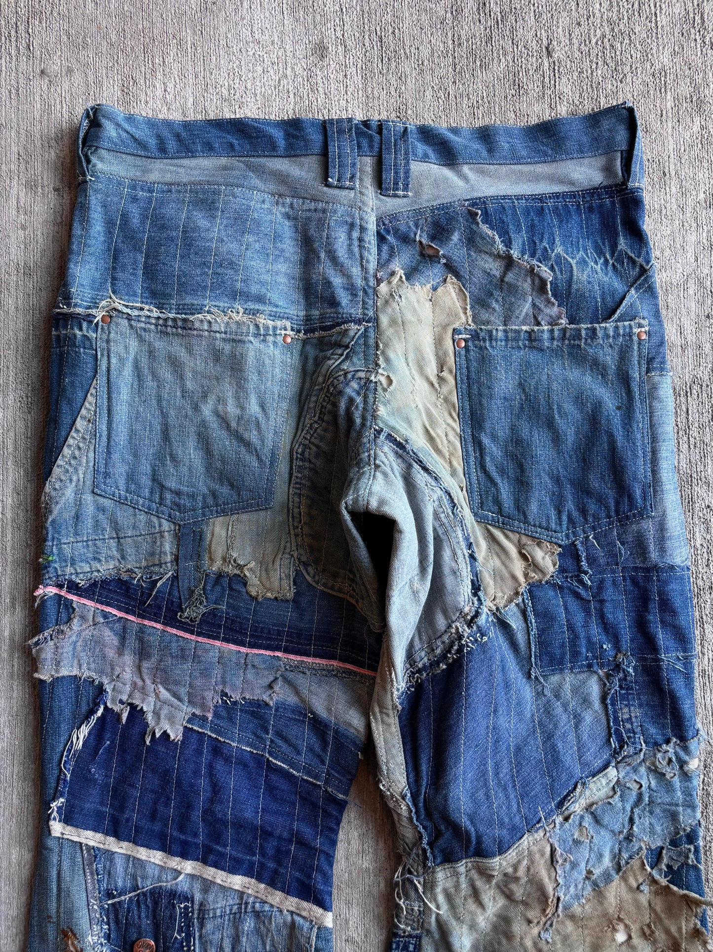 1:1 Denim 'Crust' Signature Flare Pants (34" x 33")