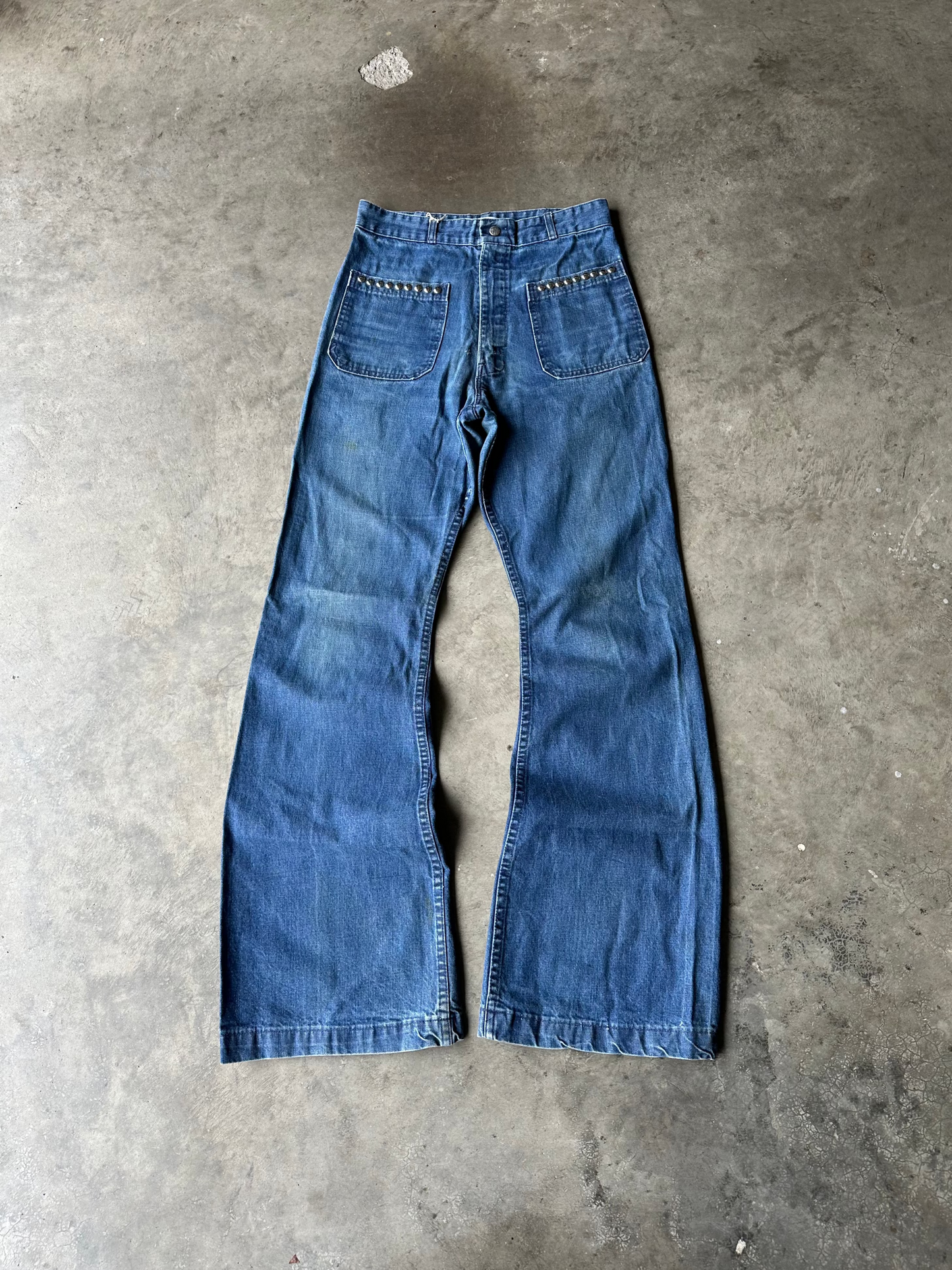 1:1 Studded Seafarer Flared Denim (28" x 33")