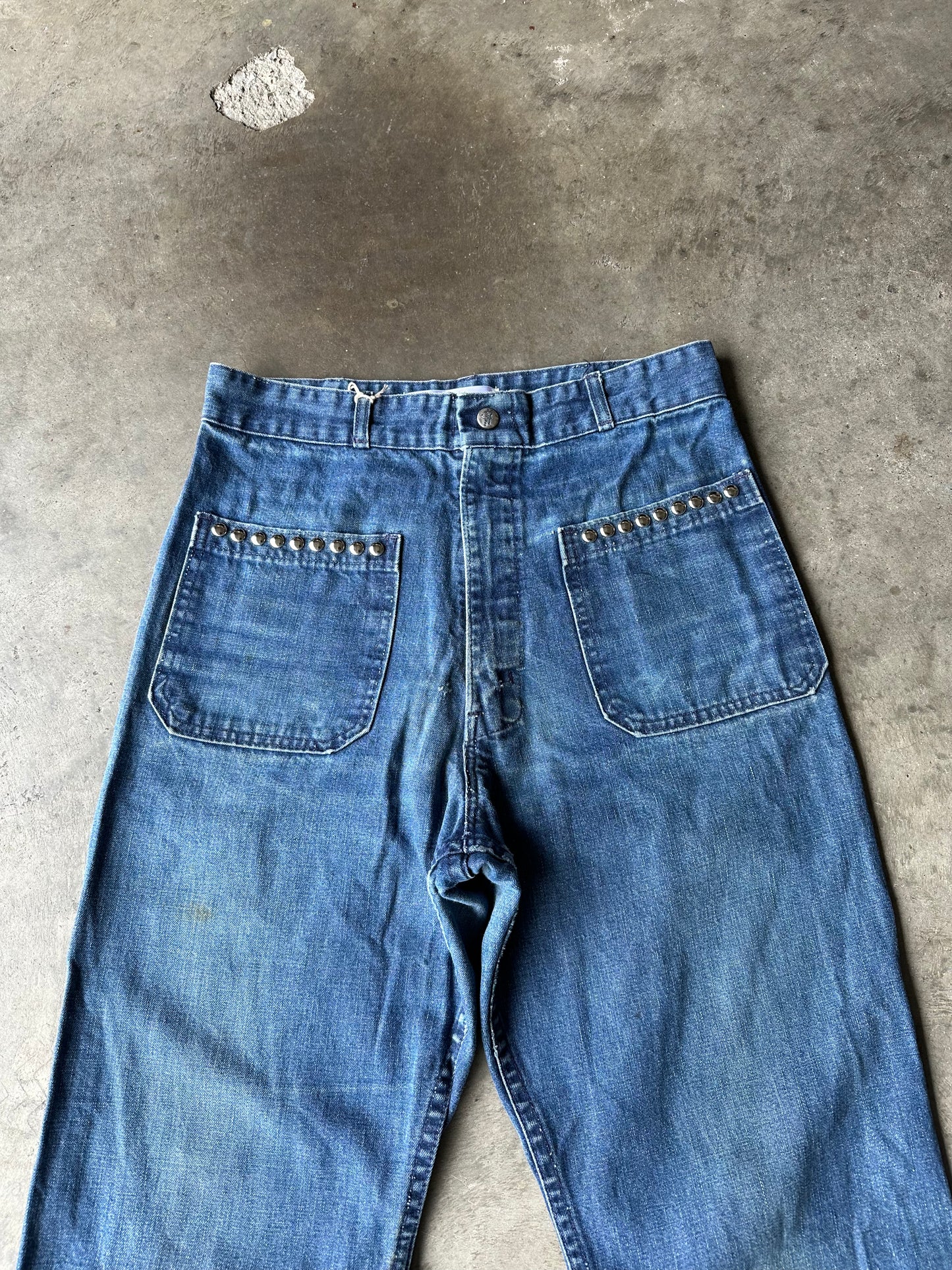 1:1 Studded Seafarer Flared Denim (28" x 33")