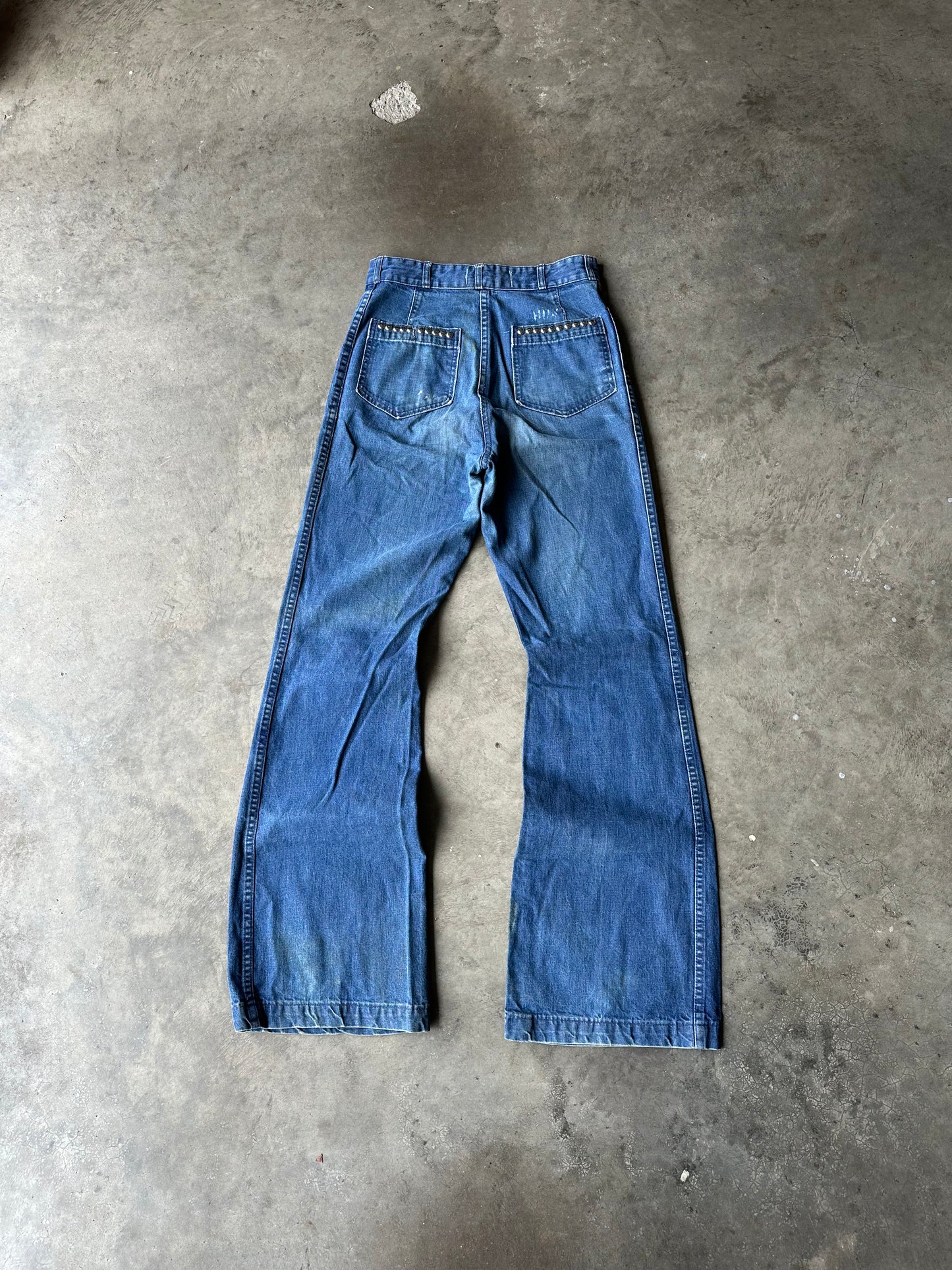 1:1 Studded Seafarer Flared Denim (28" x 33")