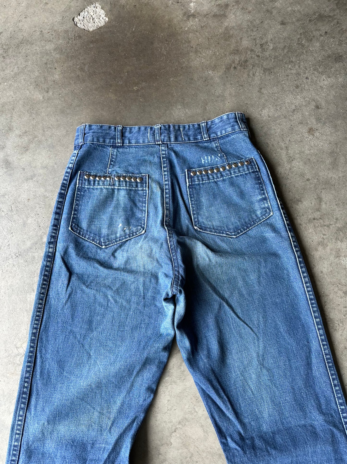 1:1 Studded Seafarer Flared Denim (28" x 33")