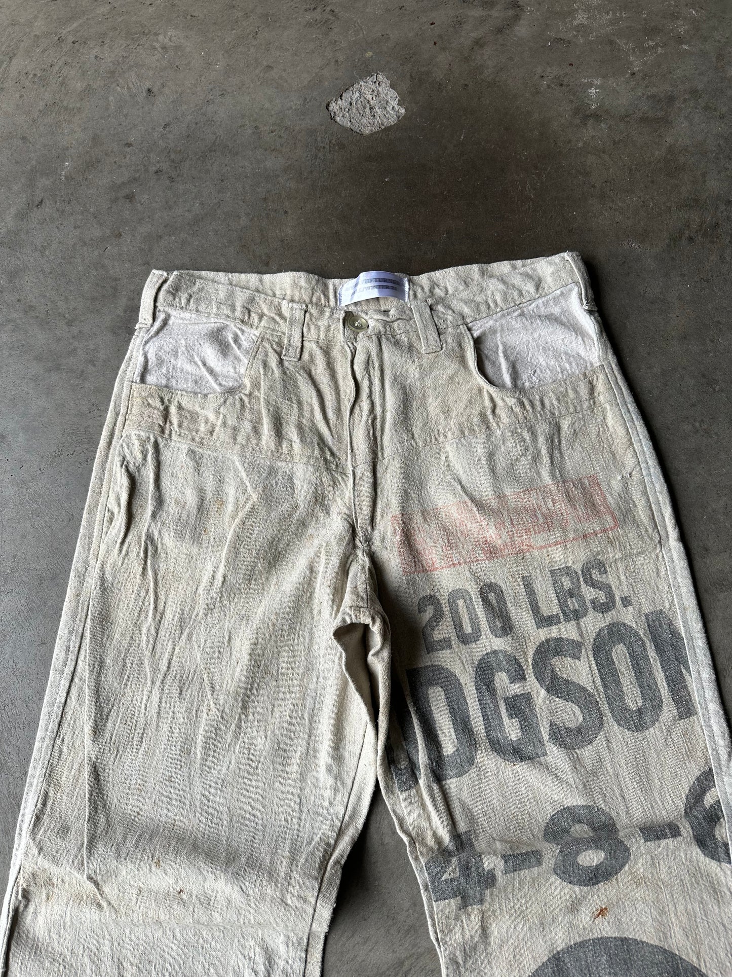 1:1 Star Feedsack Flared Pants (32" x 31")