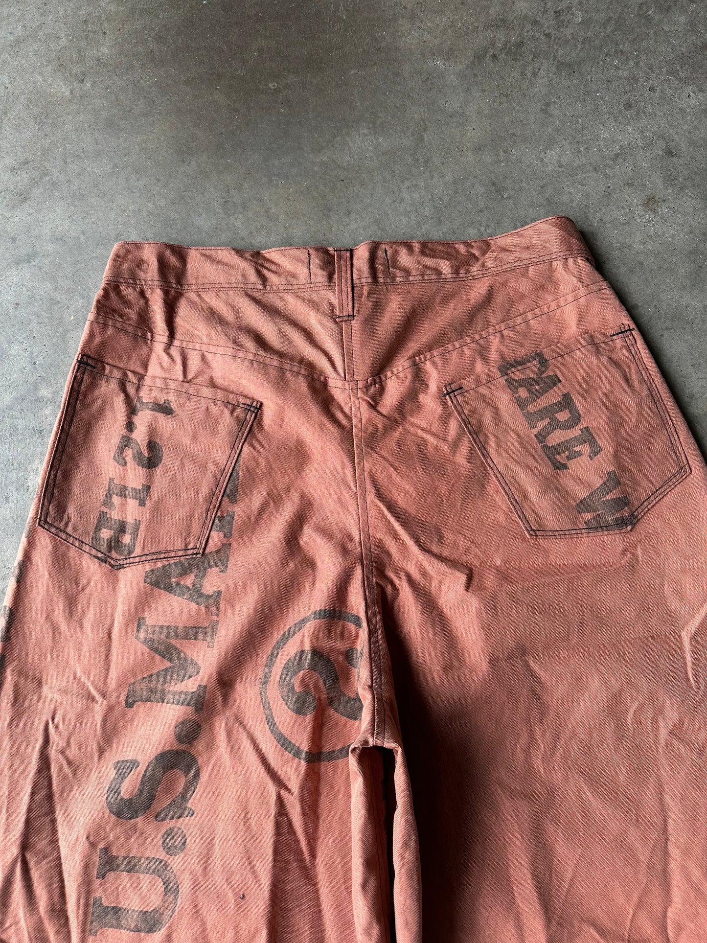 1:1 Burnt Orange Mailbag Baggy Shorts (33)