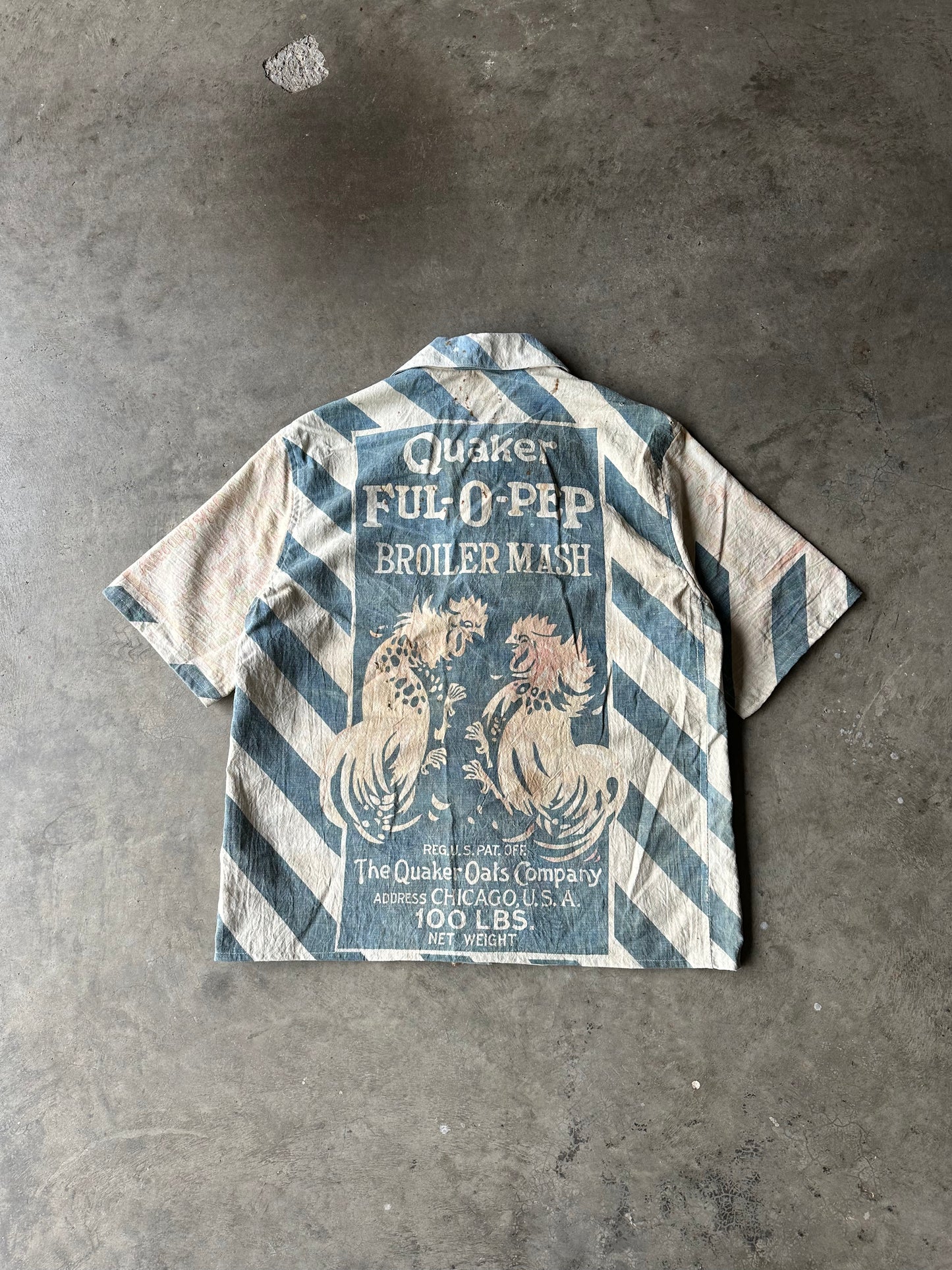 1:1 Quaker Ful-O-Pep Feedsack Buttonup (L)